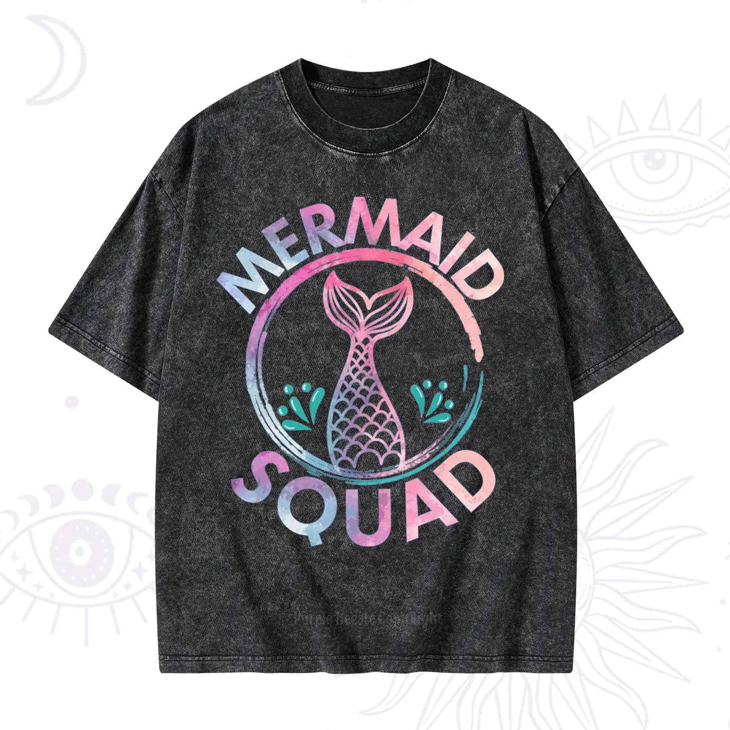 Purplehecate Mermaid Squad Washed T-Shirt