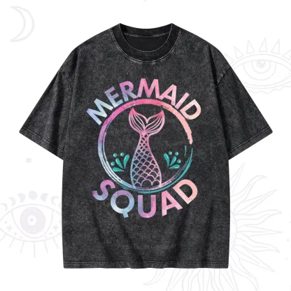 Purplehecate Mermaid Squad Washed T-Shirt