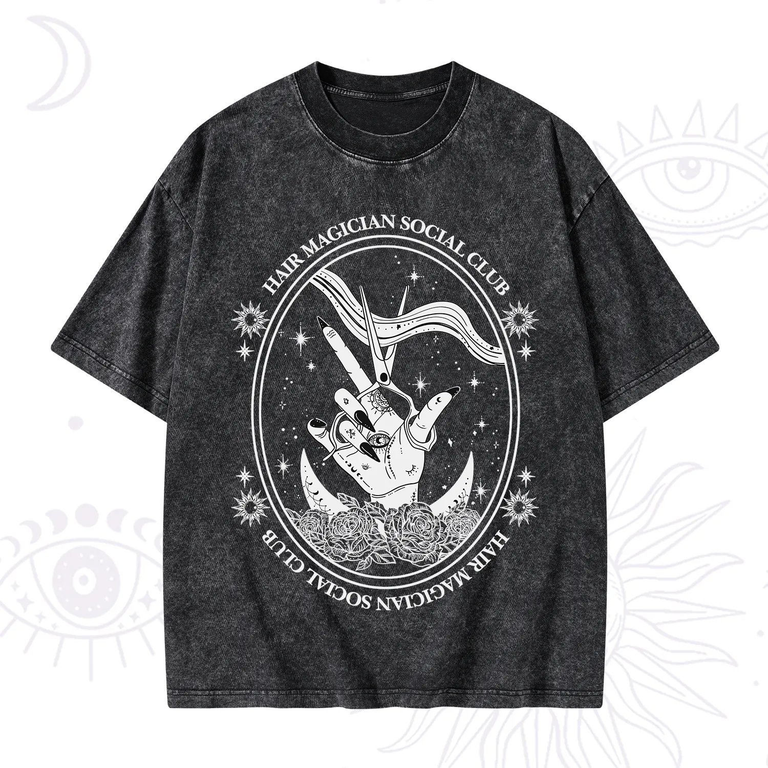 Purplehecate Hair Magician Social Club Washed T-Shirt