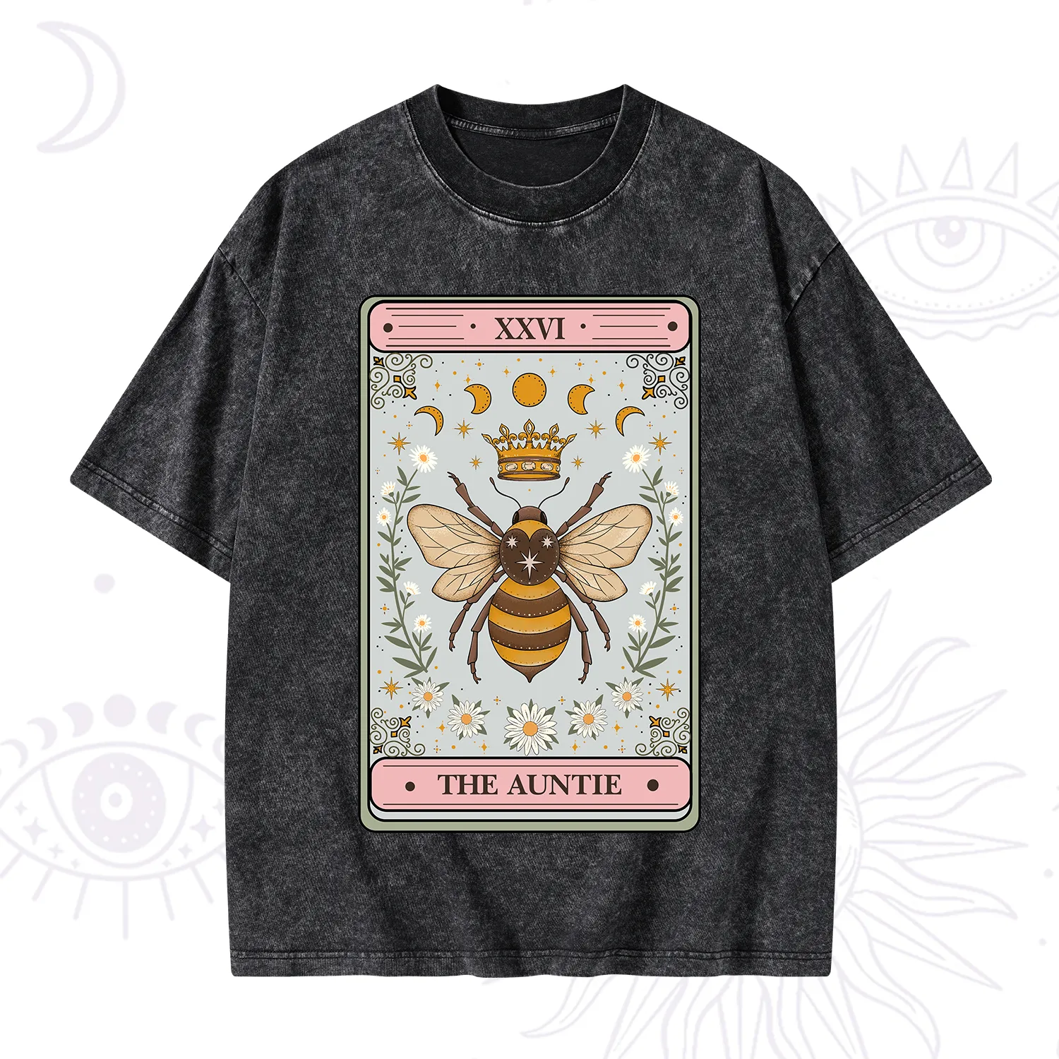 Purplehecate The Auntie Tarot Washed T-Shirt