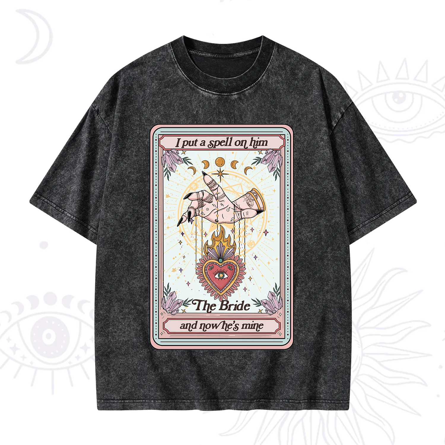 Purplehecate I Put A Spell On Him And Now He's Mine Washed T-Shirt