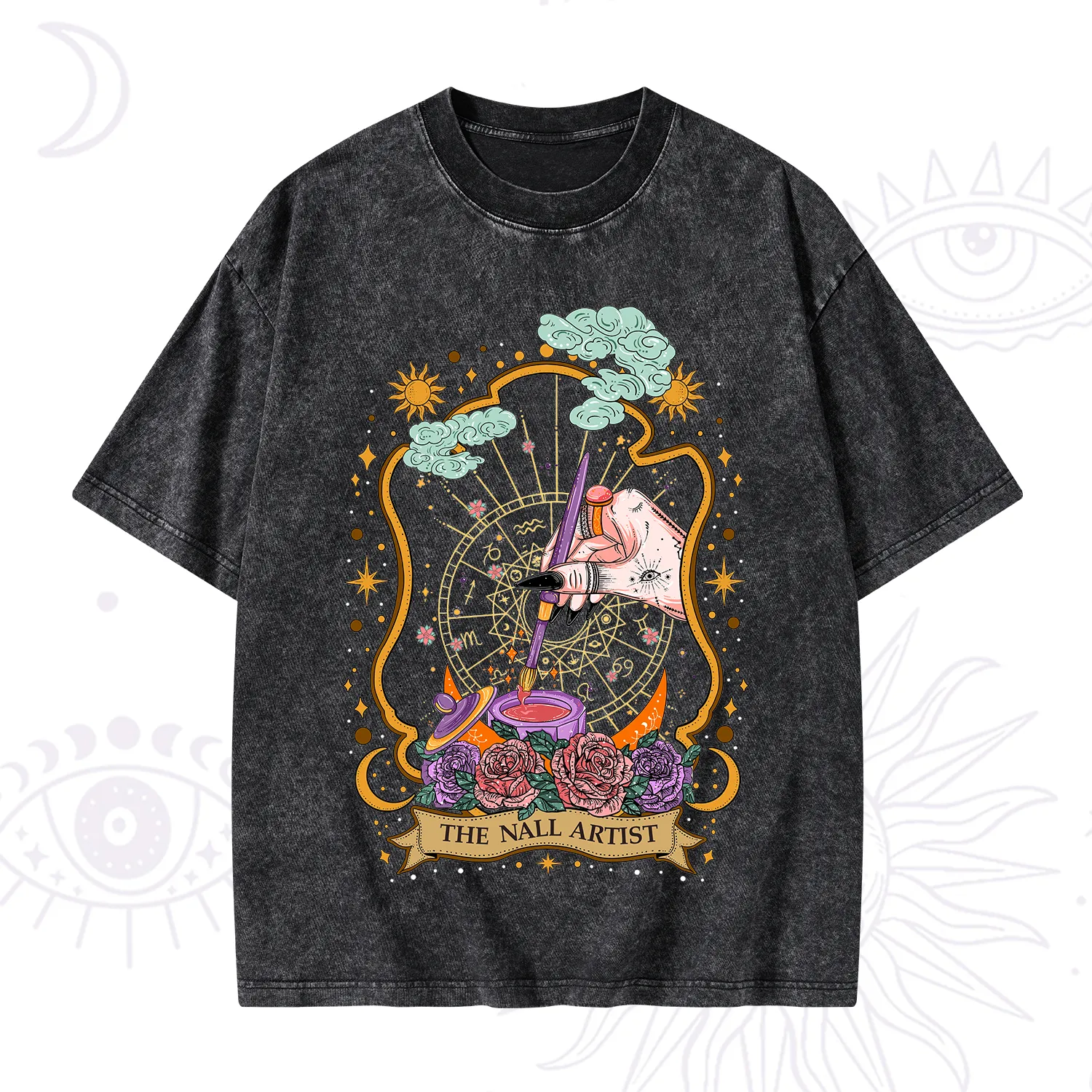 Purplehecate The Nail Artist Washed T-Shirt