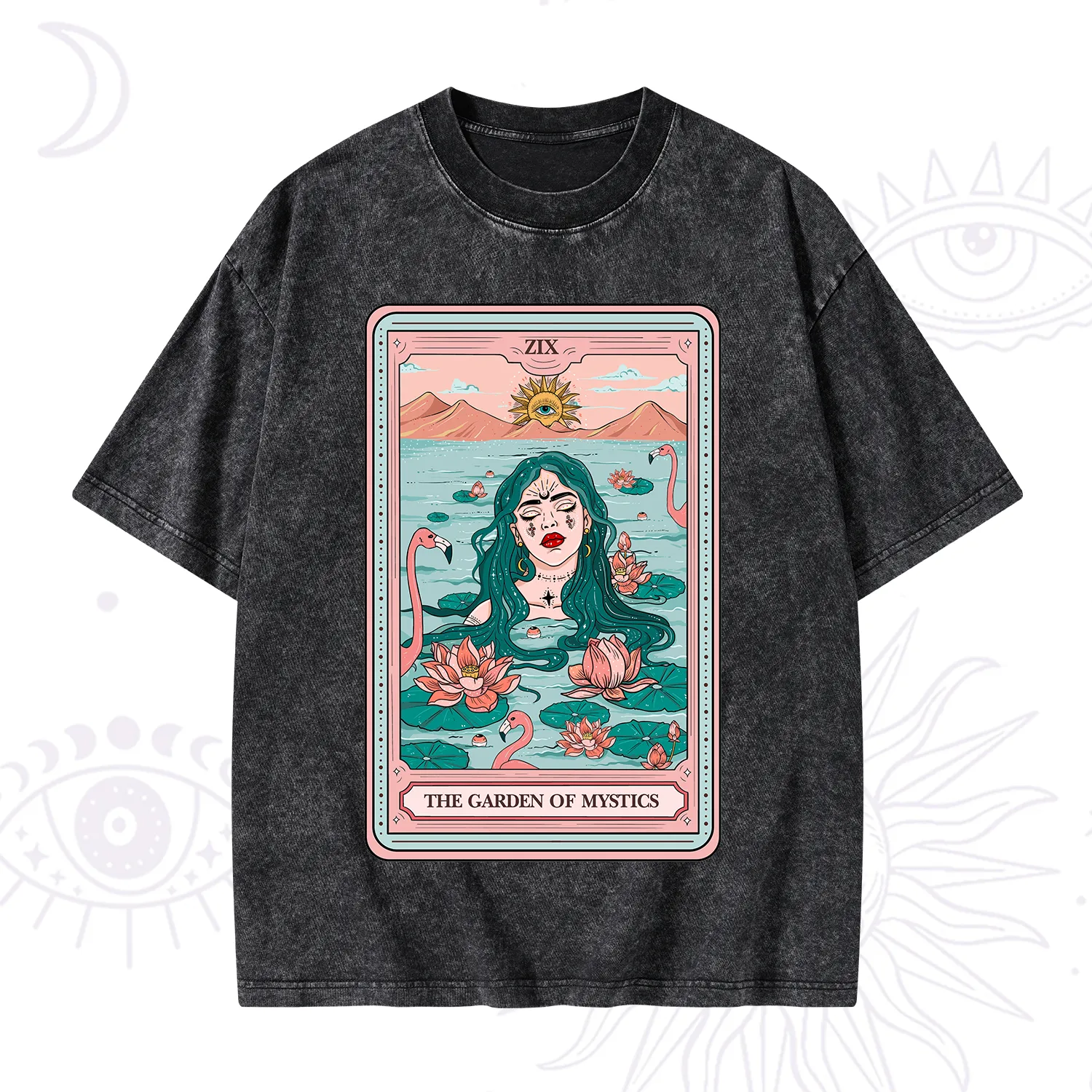 Purplehecate The Garden Of Mystics Tarot Washed T-Shirt