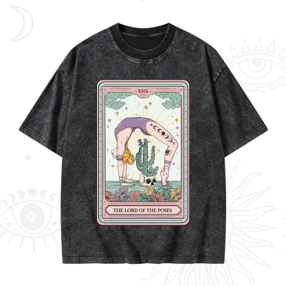 Purplehecate The Lord Of The Poses Tarot Washed T-Shirt