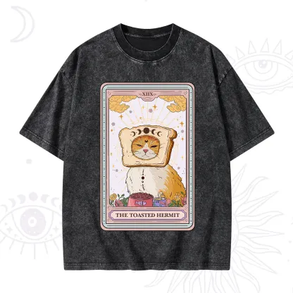 Purplehecate The Toasted Hermit Tarot Washed T-Shirt