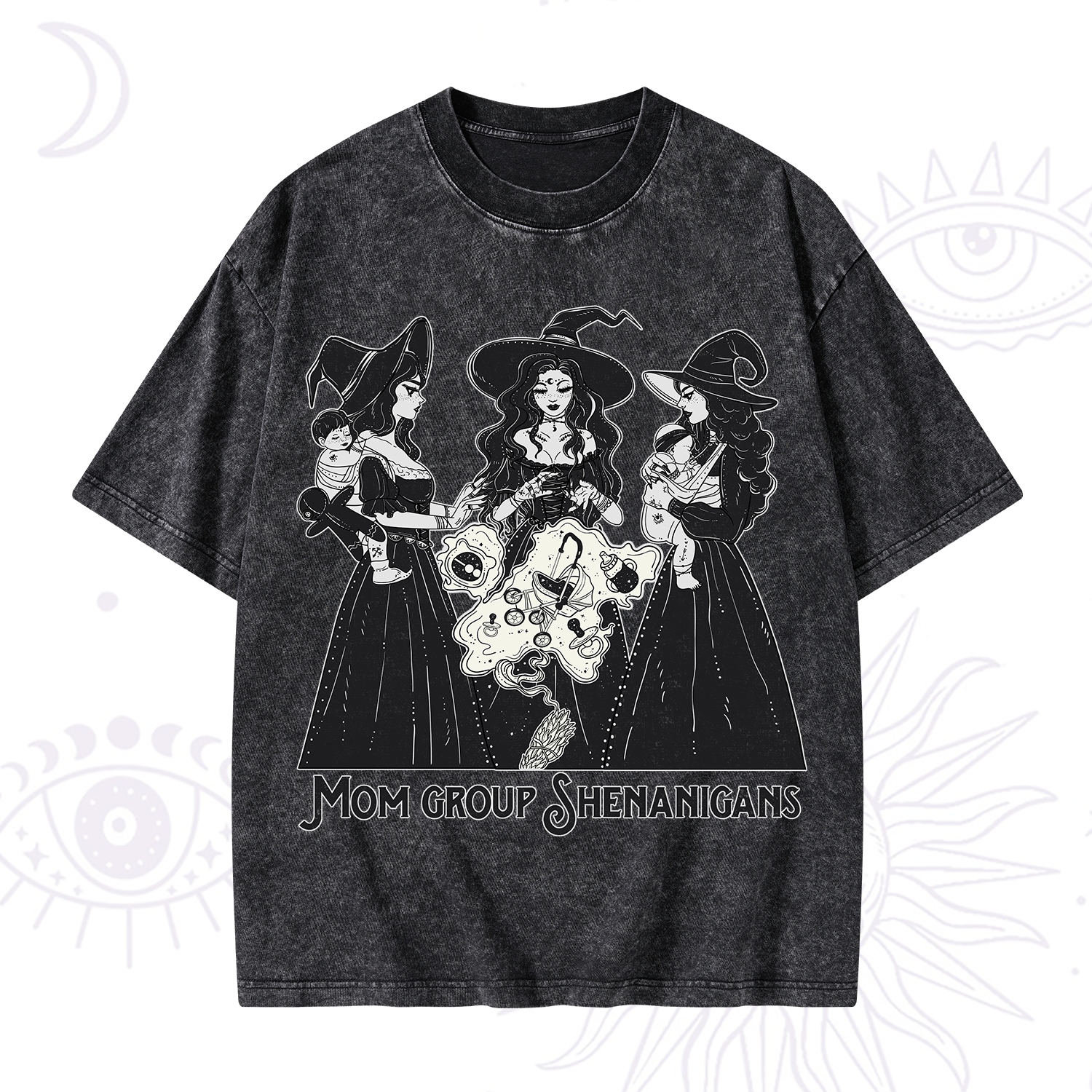 Purplehecate Mom Group Shenanigans Washed T-Shirt