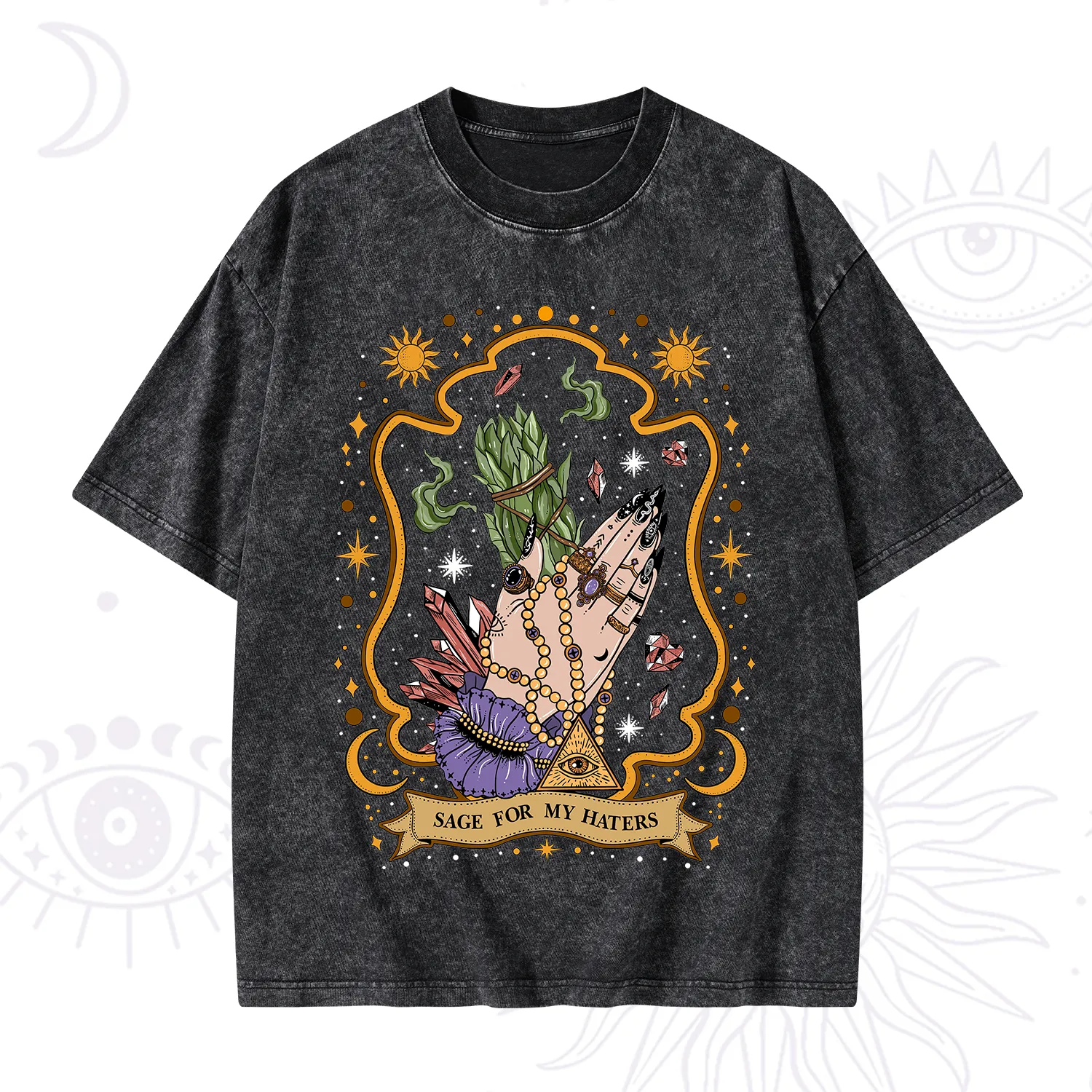 Purplehecate Sage For My Haters Washed T-Shirt