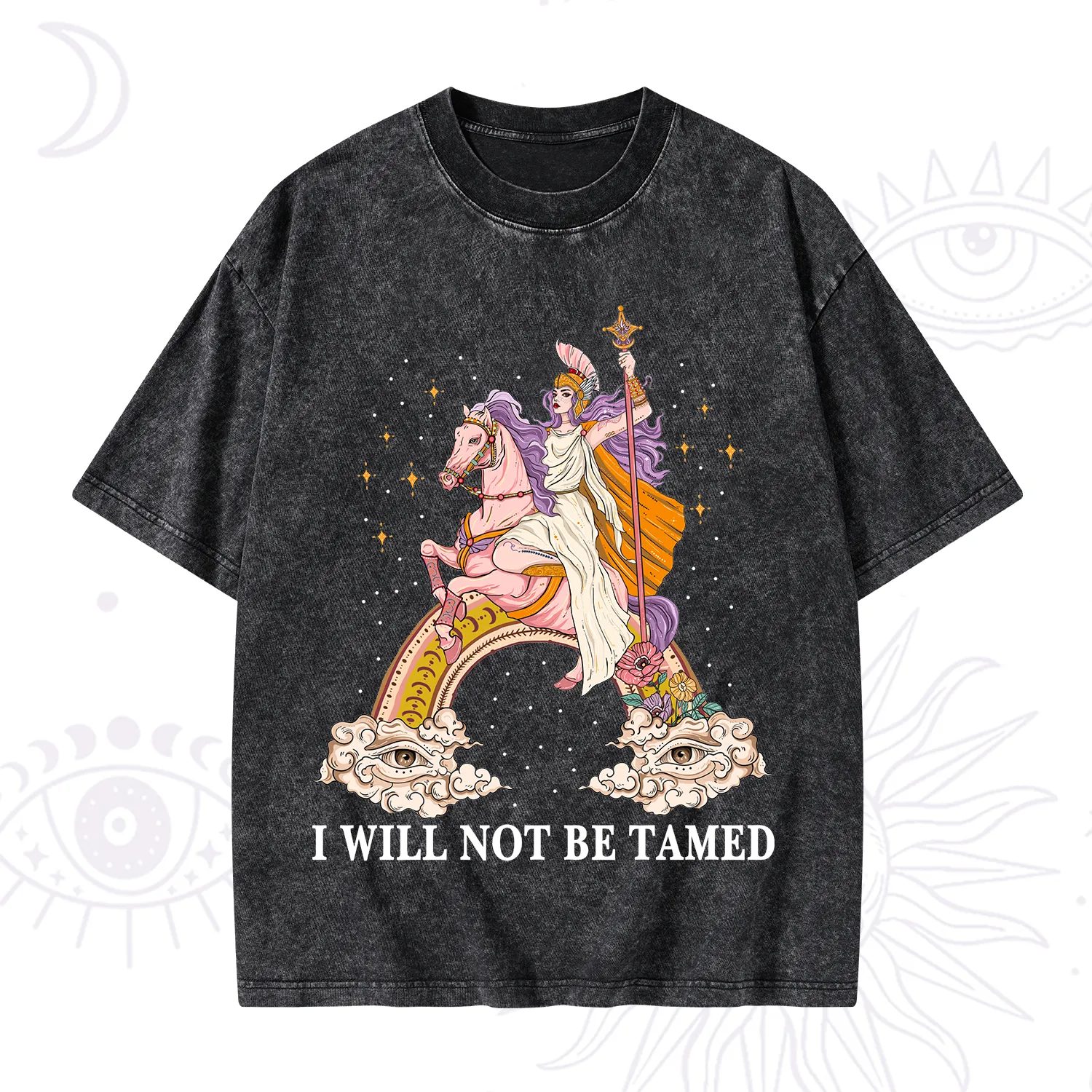 Purplehecate I Will Not Be Tamed Washed T-Shirt