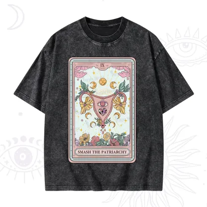 Purplehecate The Smash the Patriarchy Tarot Washed T-Shirt