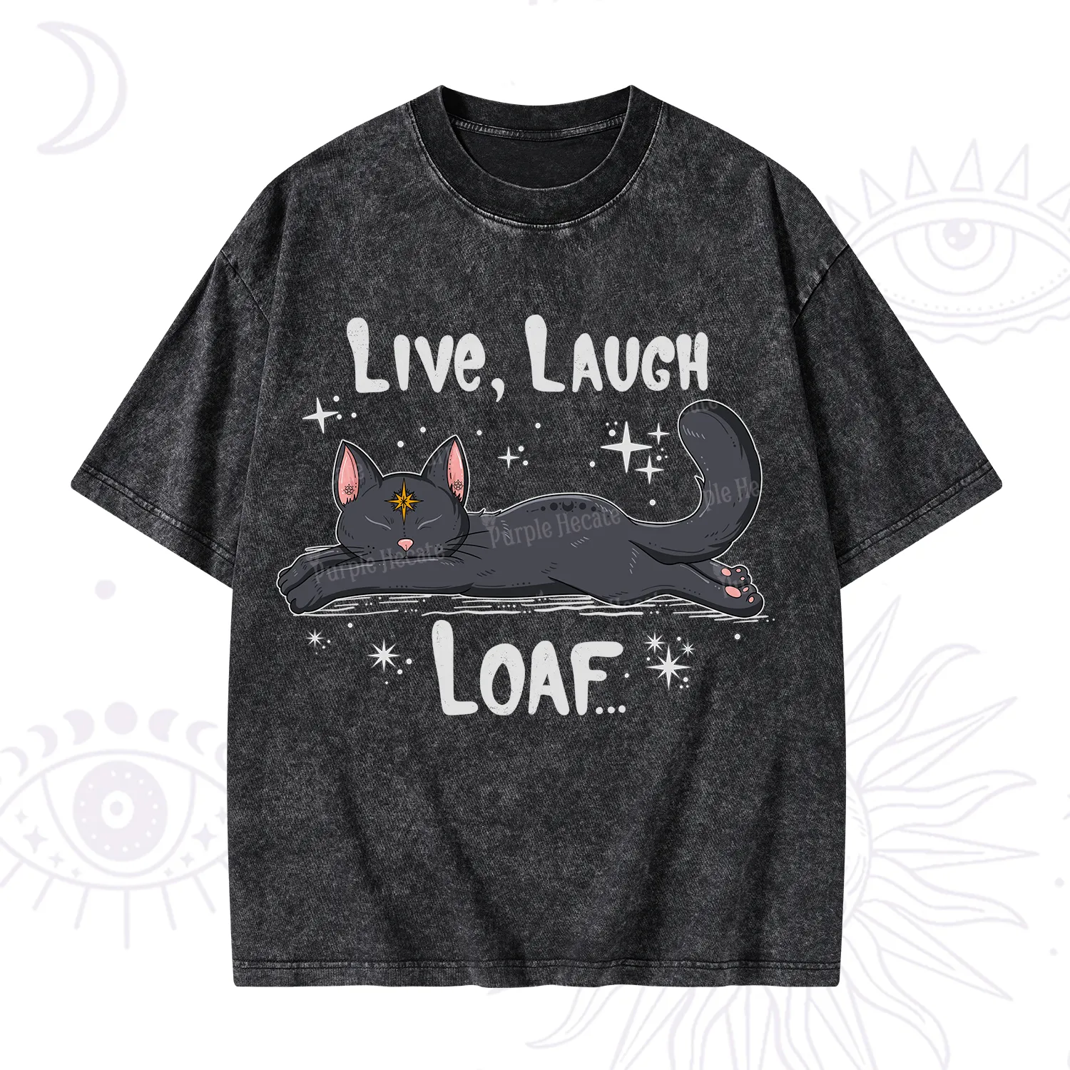 Purplehecate Live Laugh Loaf Washed T-Shirt