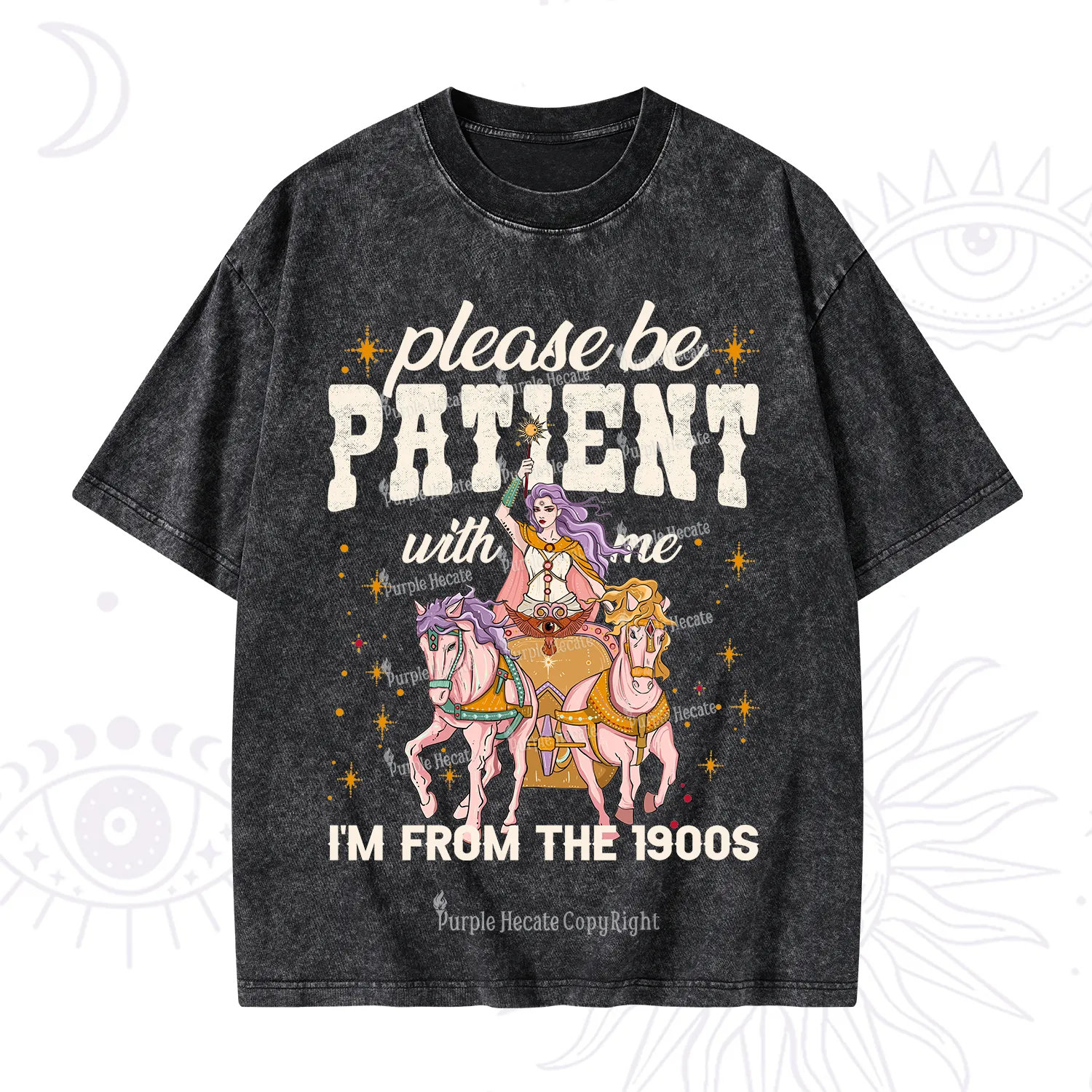 Purplehecate Please Be Patient With Me I'm From The 1900s Washed T-Shirt