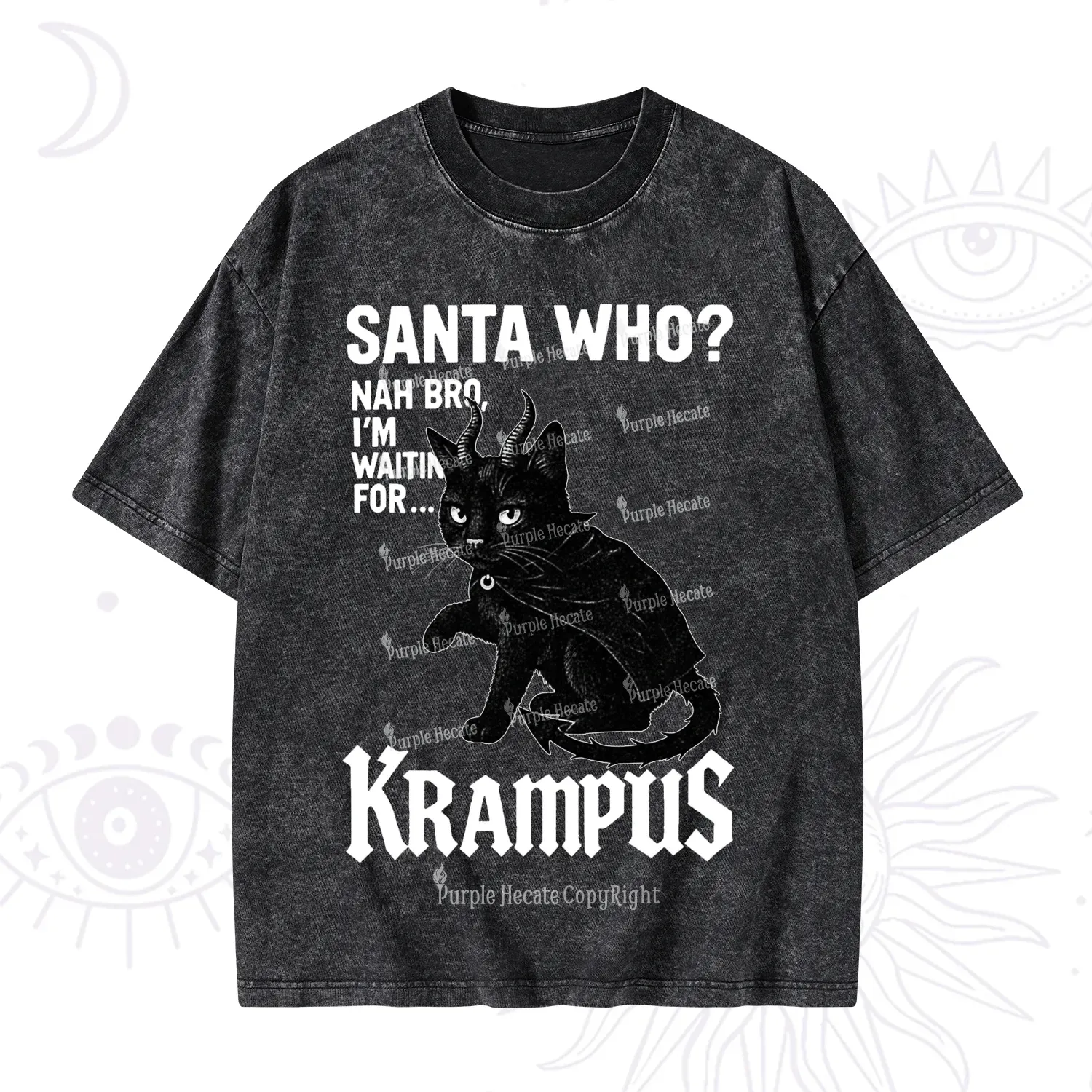 Purplehecate Santa Who? Nah Bro I'm Waiting for Krampus Christmas Wash