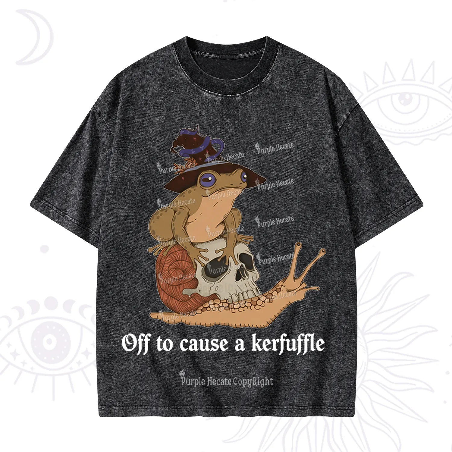 Purplehecate Off To Cause A Kerfuffle Washed T-Shirt