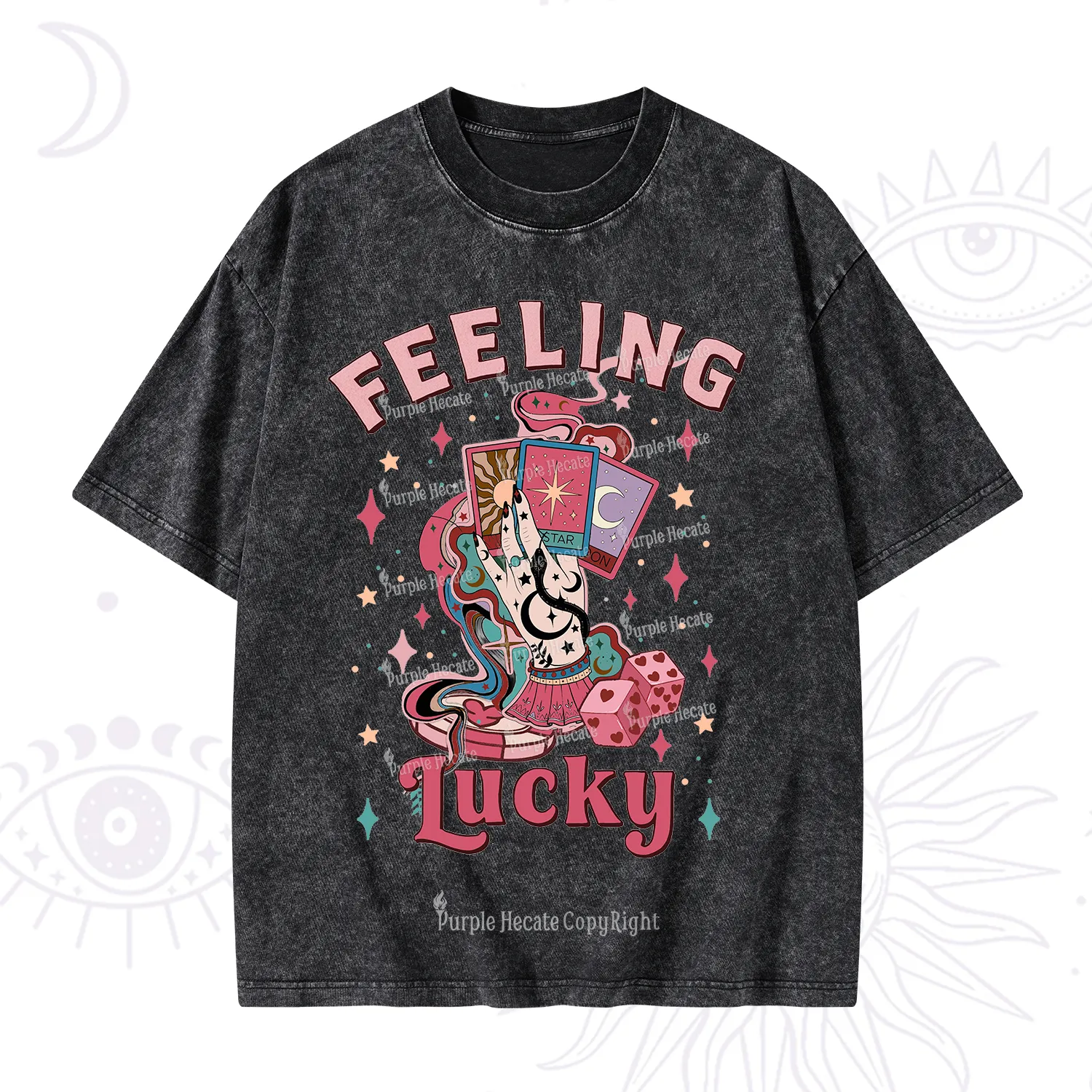 Purplehecate Feeling Lucky Valentine Washed T-Shirt