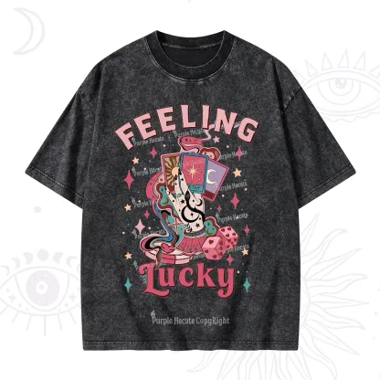 Purplehecate Feeling Lucky Valentine Washed T-Shirt