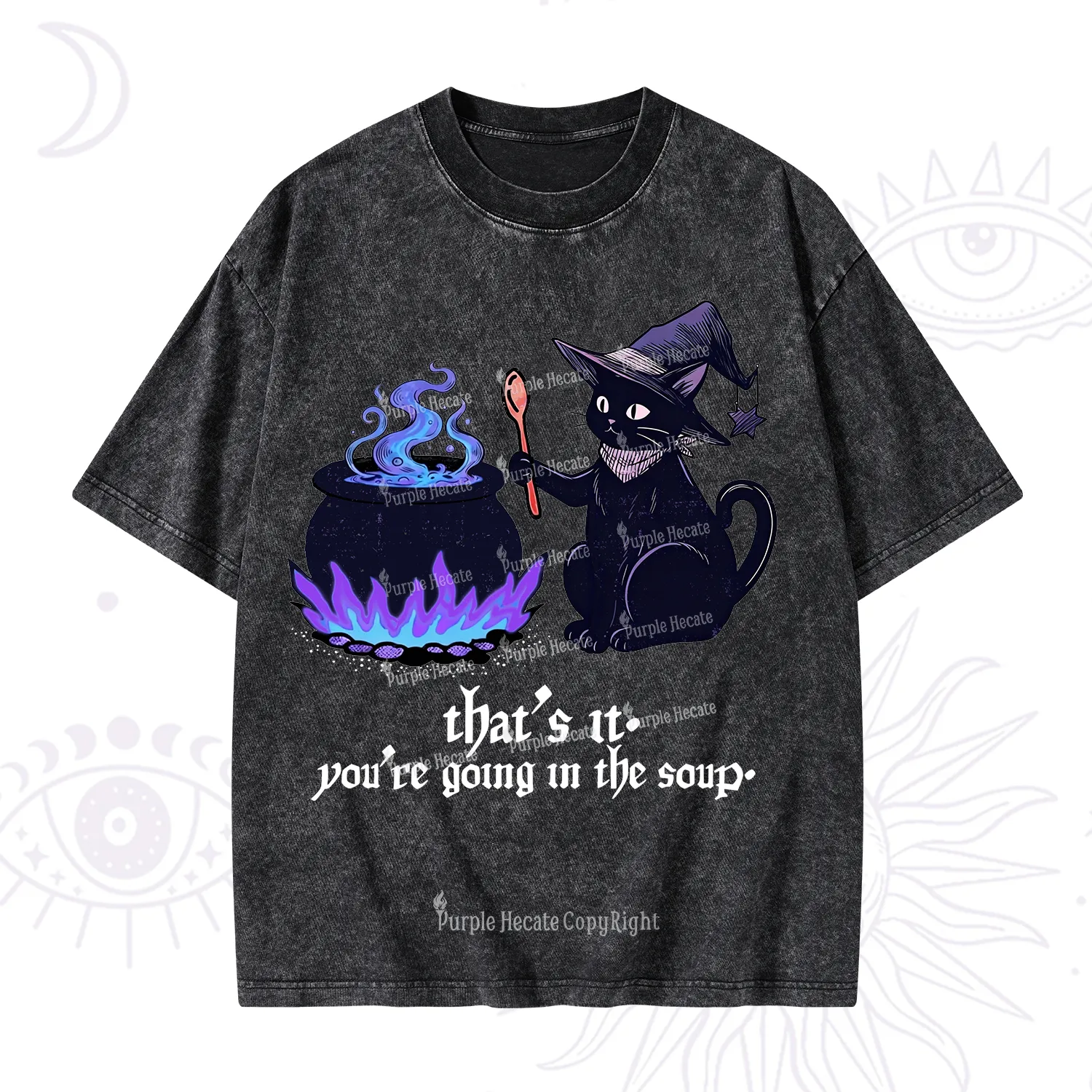 Purplehecate That's It You're Going In The Soup Washed T-Shirt