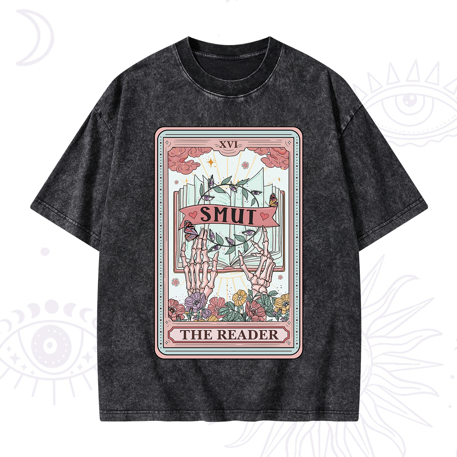 Purplehecate The Smut Reader Tarot Washed T-Shirt