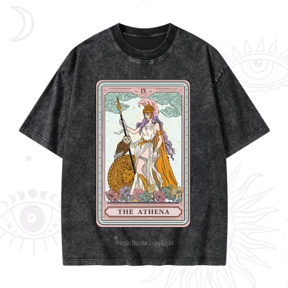 Purplehecate The Athena Tarot Washed T-Shirt