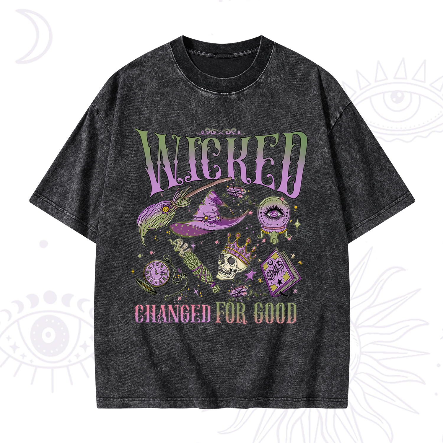 Purplehecate Wicked Changed For Good Washed T-Shirt