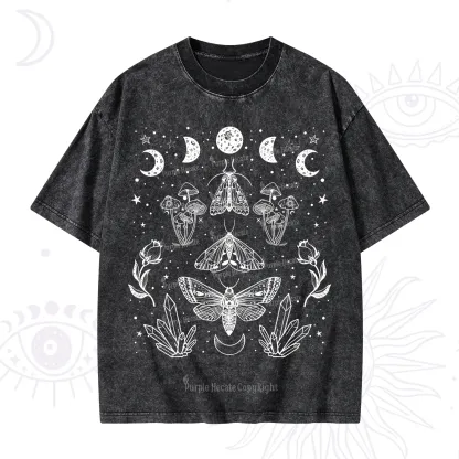 Purplehecate Mystical Moth Washed T-Shirt