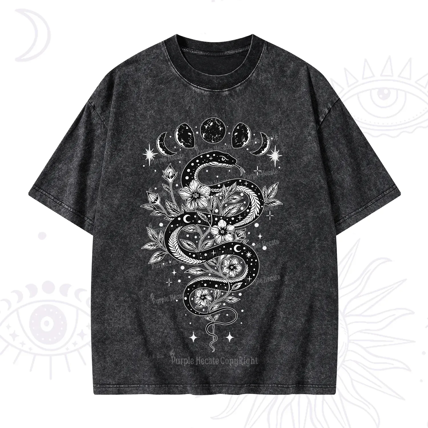 Purplehecate Serpent Spell Washed T-Shirt