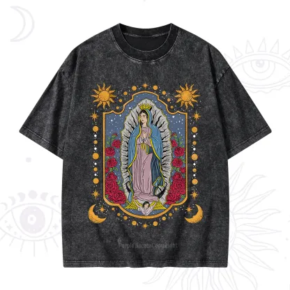 Purplehecate Our Lady of Guadalupe Washed T-Shirt