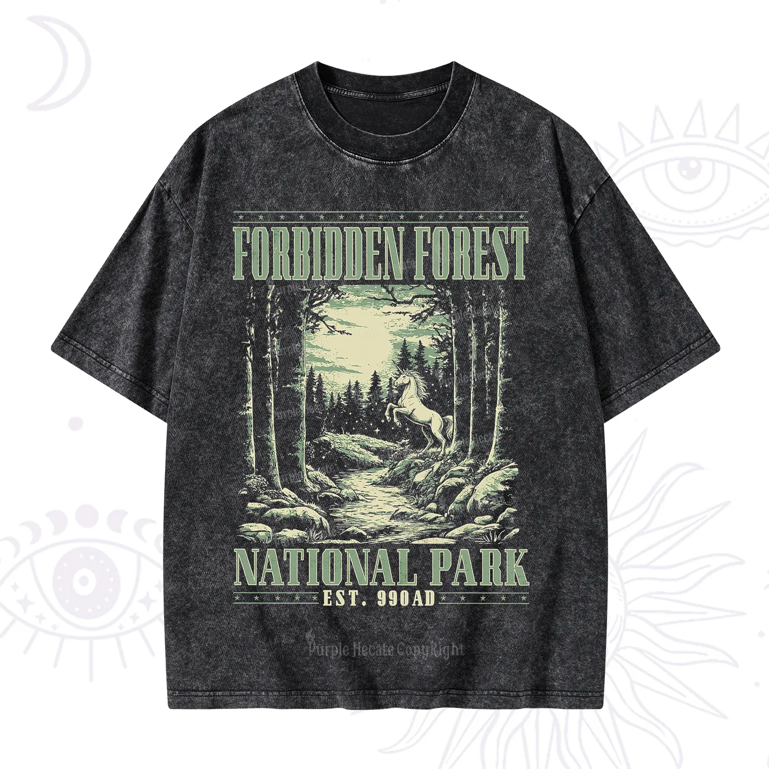Purplehecate Forbidden Forest Washed T-Shirt
