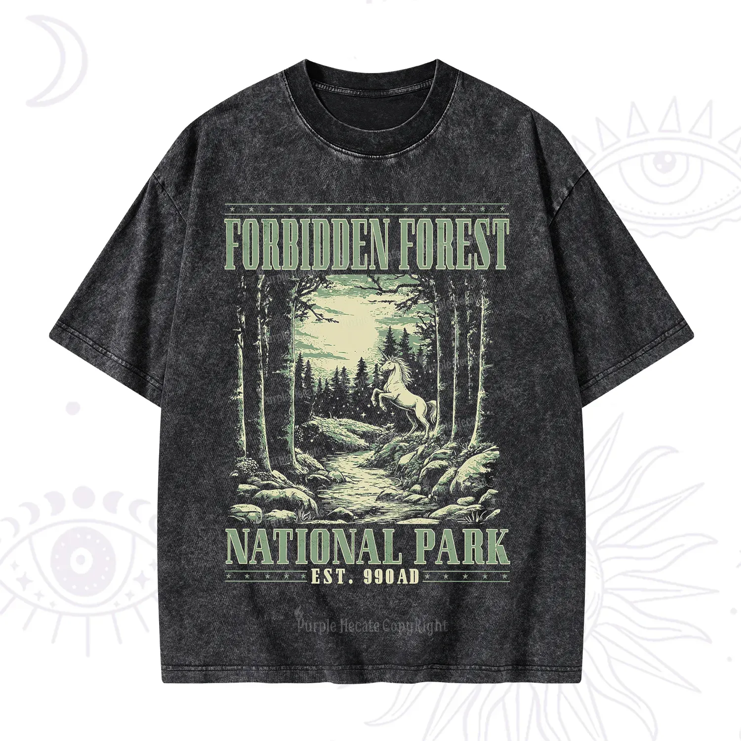 Purplehecate Forbidden Forest Washed T-Shirt