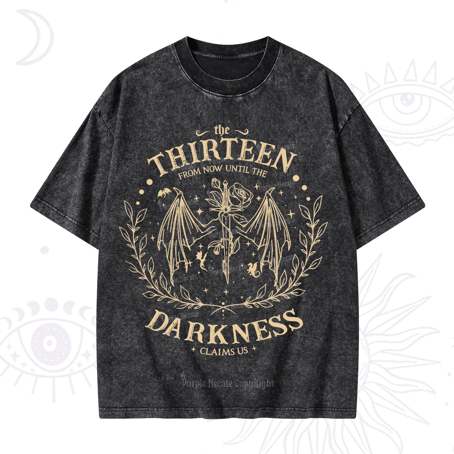 Purplehecate From Darkness Claim Us Washed T-Shirt
