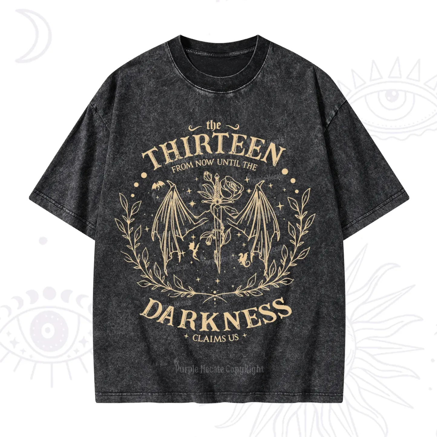 Purplehecate From Darkness Claim Us Washed T-Shirt