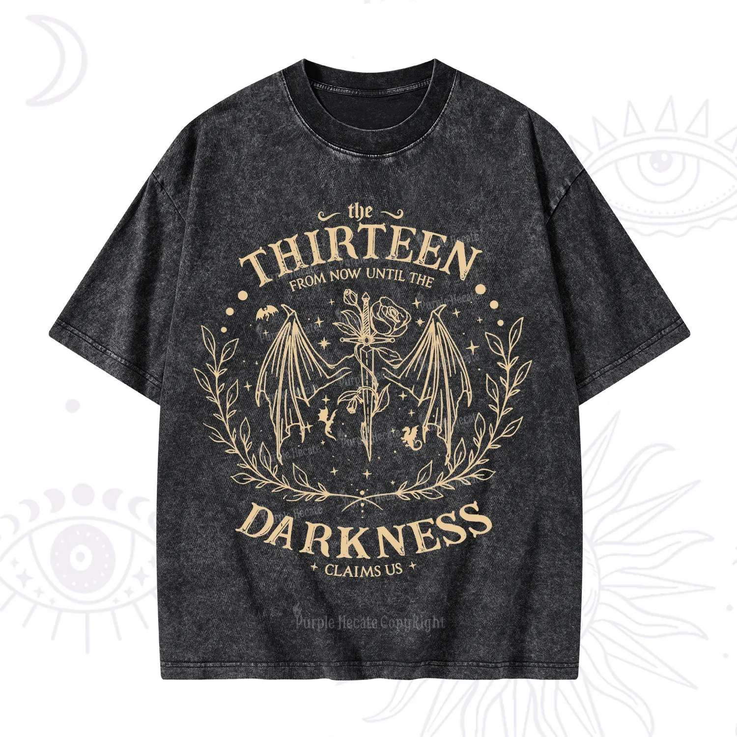 Purplehecate From Darkness Claim Us Washed T-Shirt