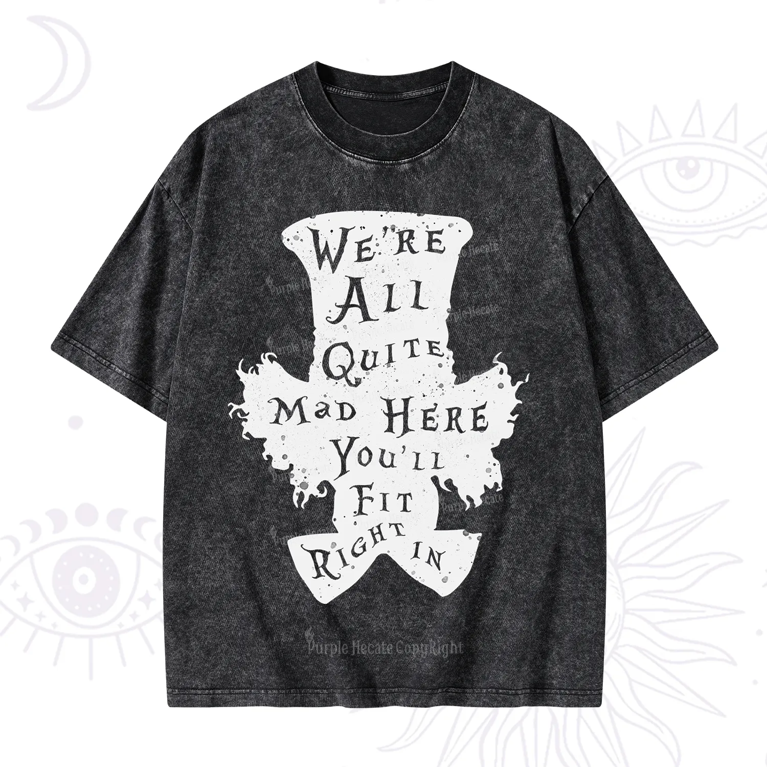 Purplehecate Mad Tea Party Club Washed T-Shirt