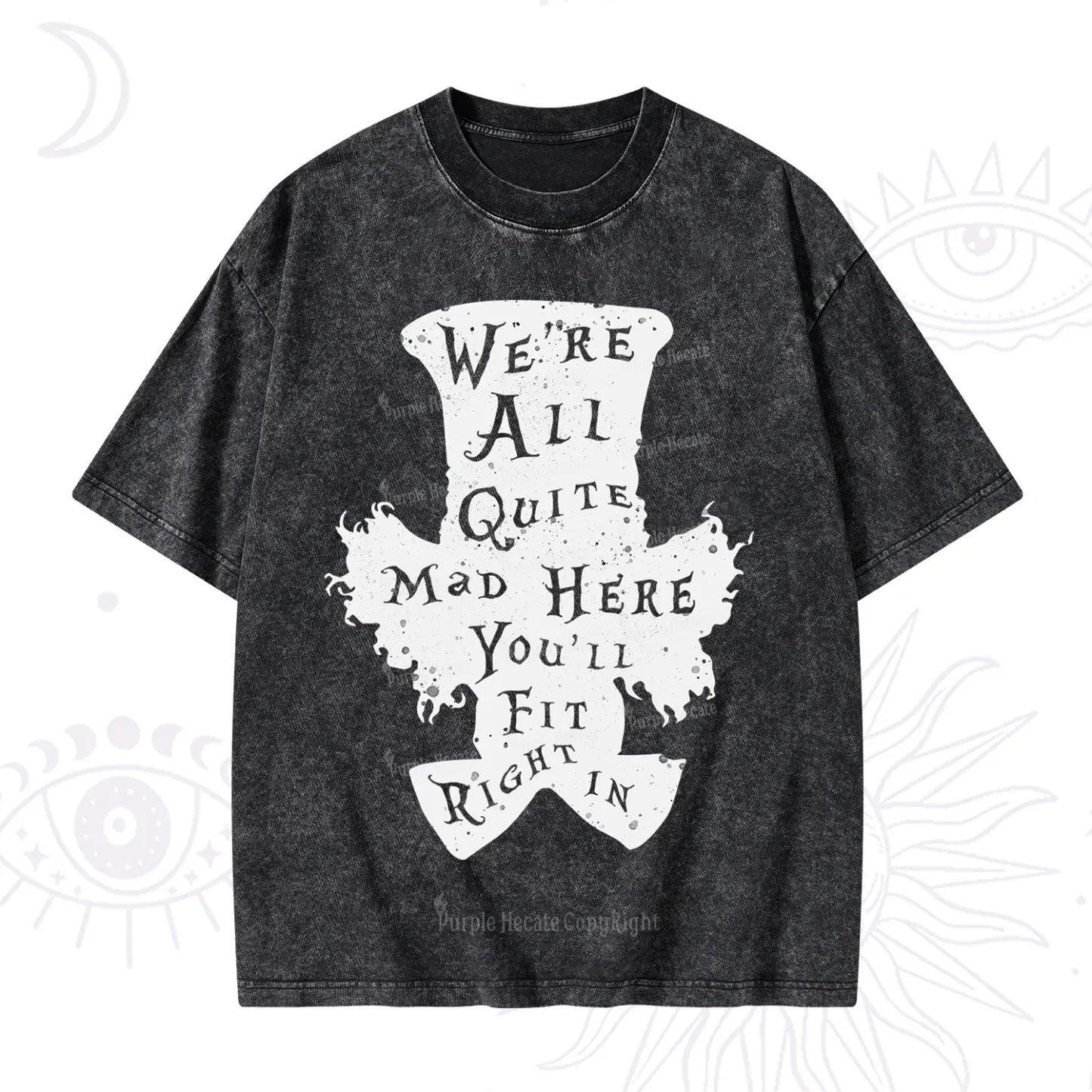 Purplehecate Mad Tea Party Club Washed T-Shirt