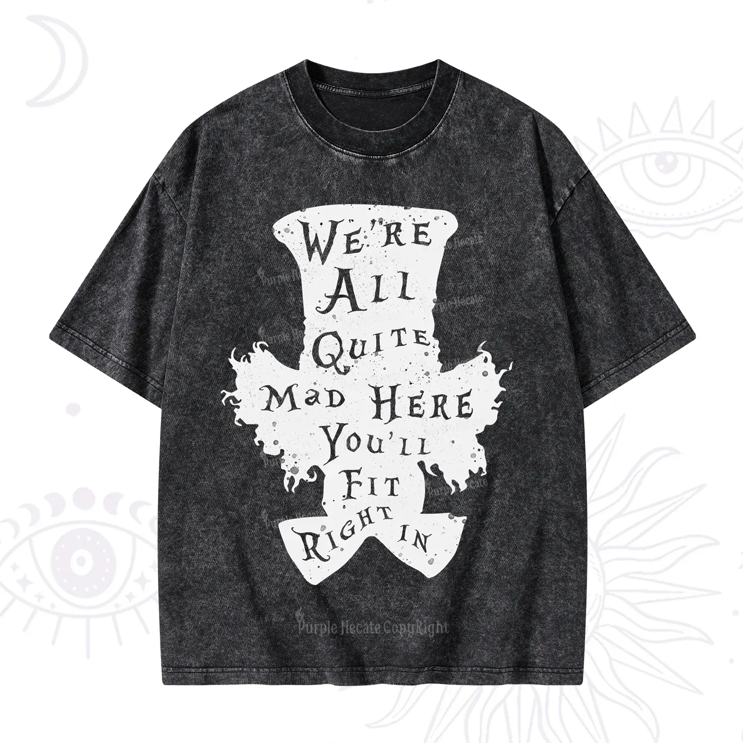 Purplehecate Mad Tea Party Club Washed T-Shirt