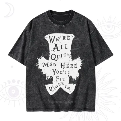 Purplehecate Mad Tea Party Club Washed T-Shirt