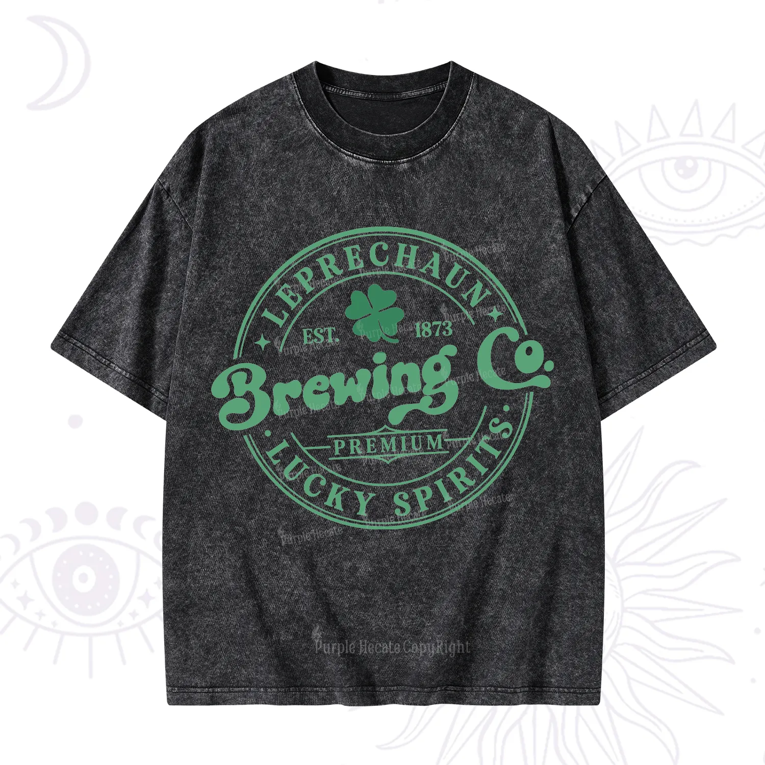 Purplehecate Leprechaun Brewing Co Washed T-Shirt