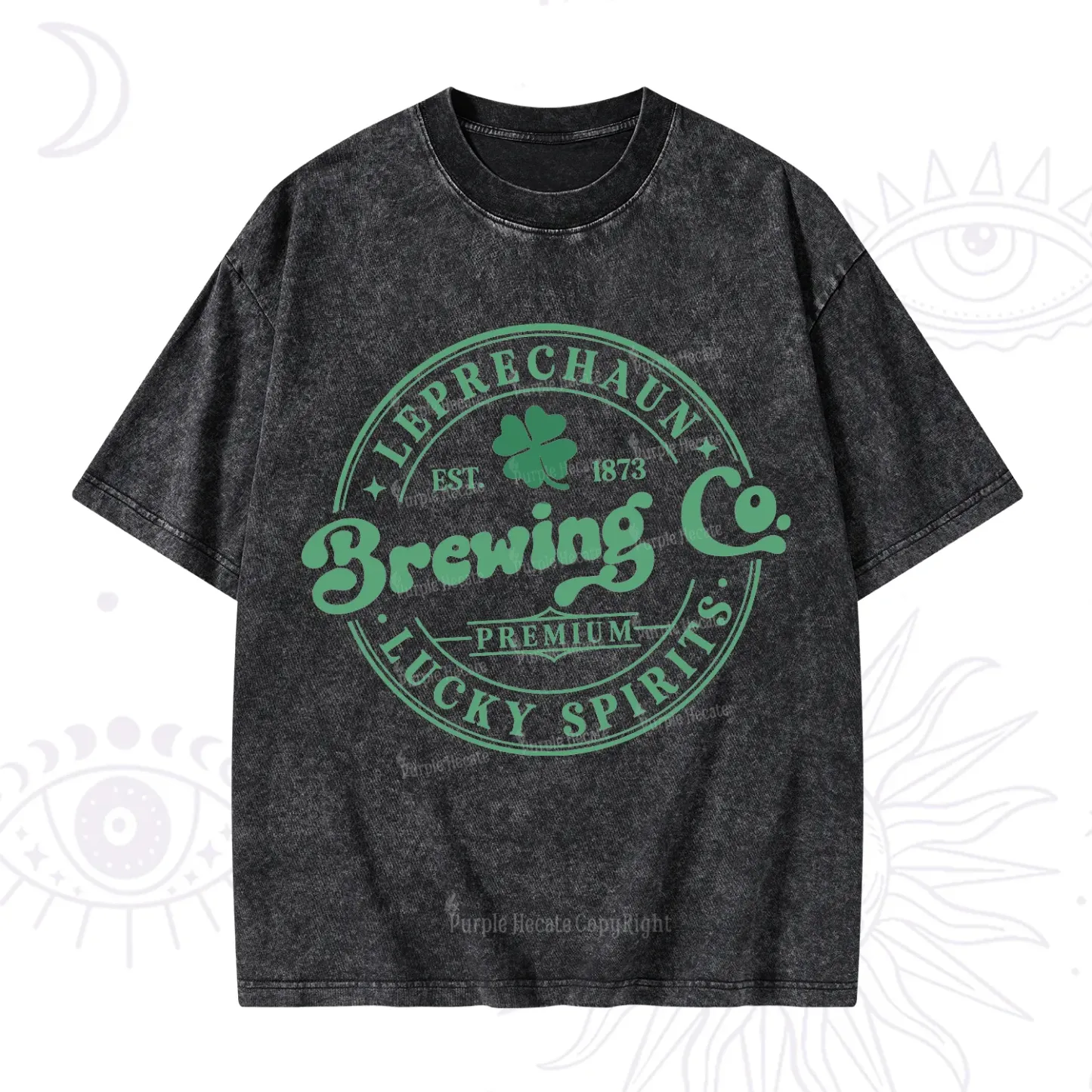 Purplehecate Leprechaun Brewing Co Washed T-Shirt