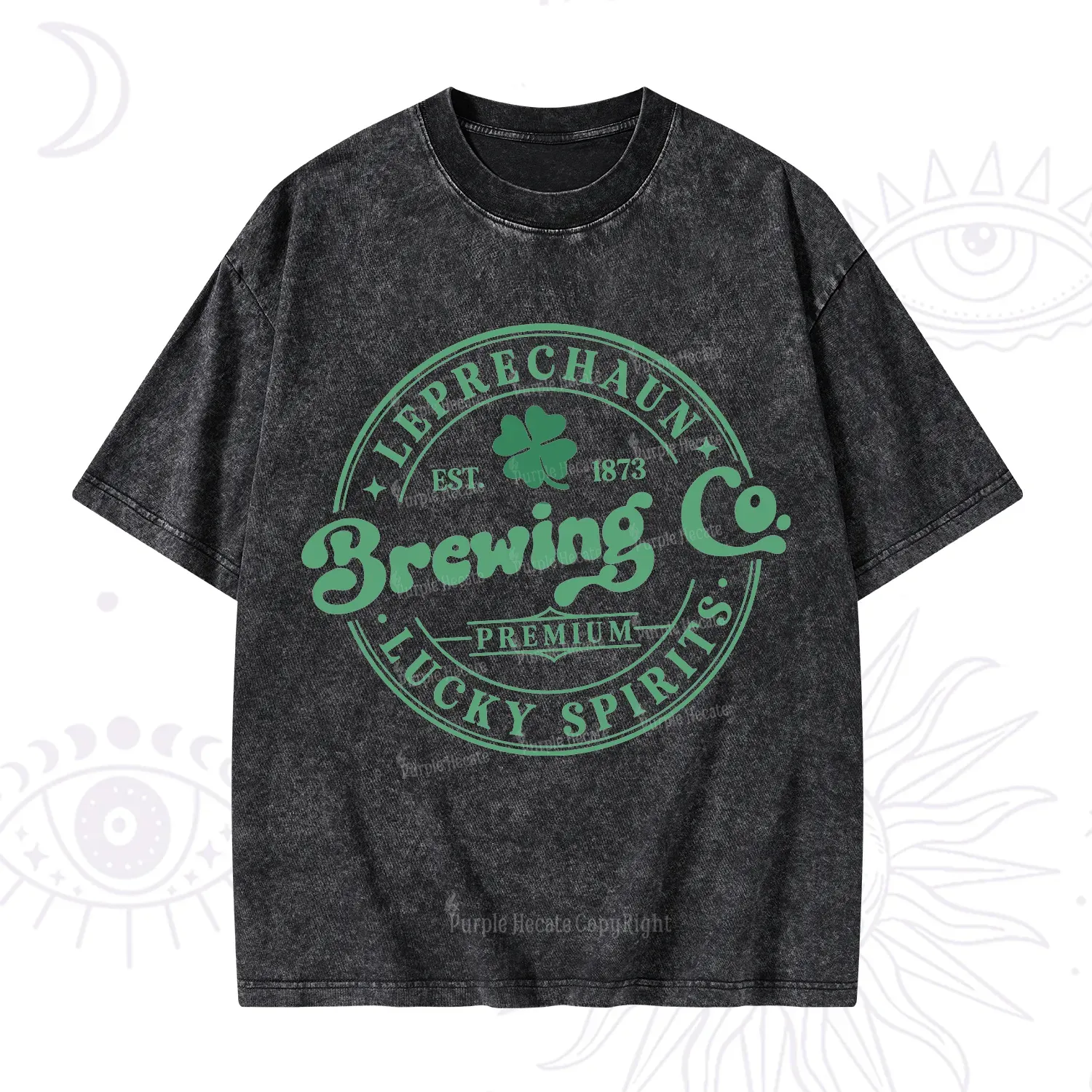 Purplehecate Leprechaun Brewing Co Washed T-Shirt