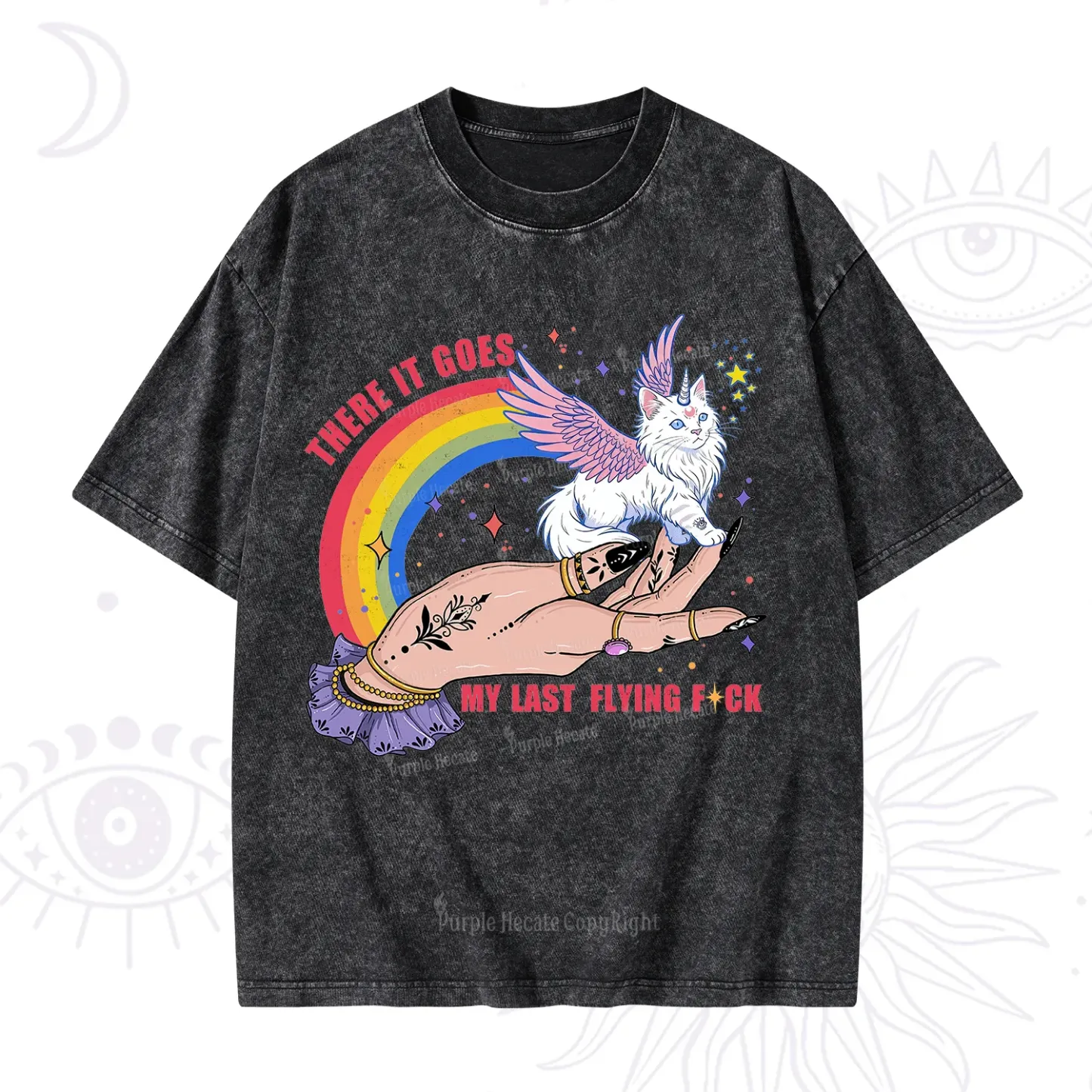 Purplehecate There It Goes My Last Flying F*ck Washed T-Shirt