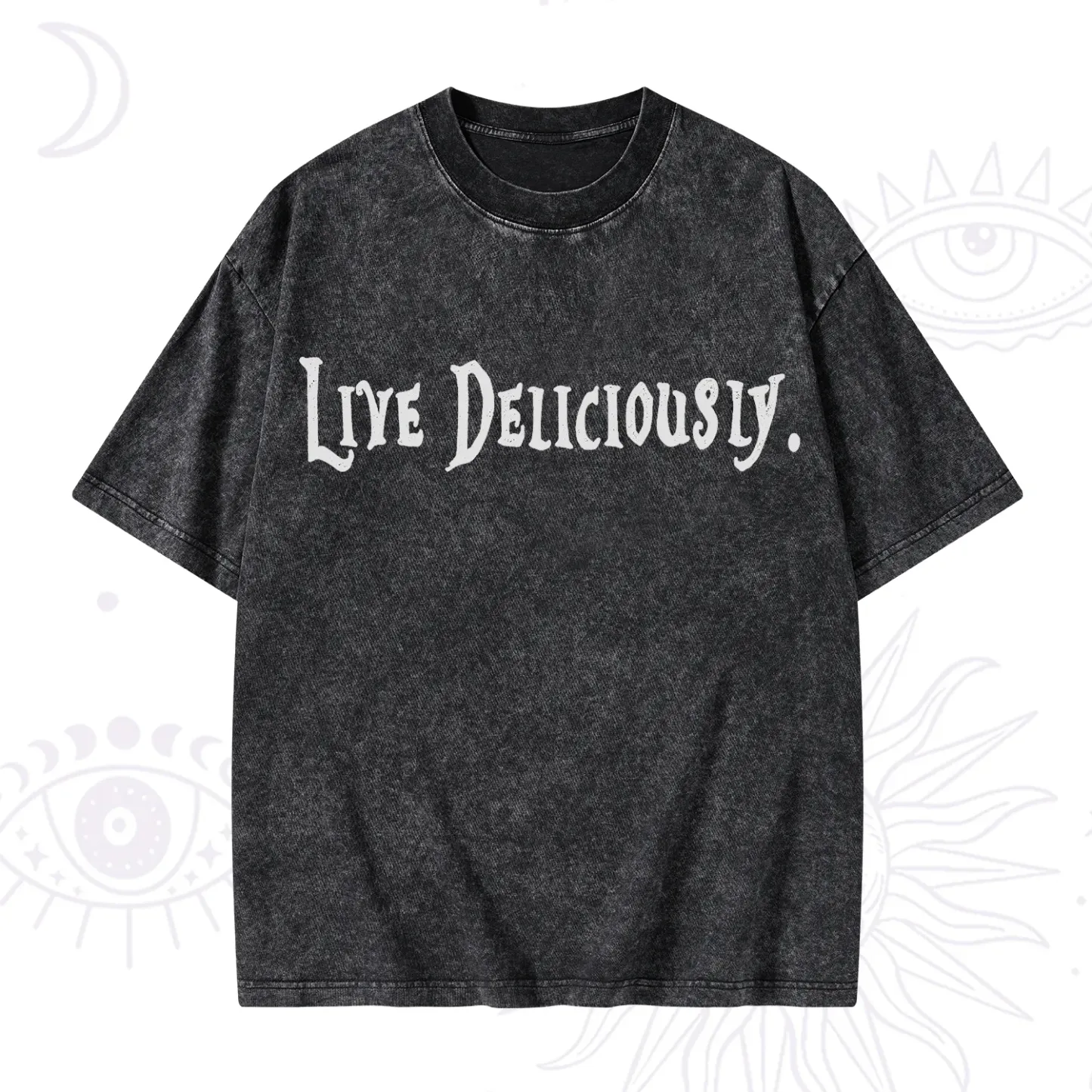 Purplehecate Live Deliciously Washed T-Shirt