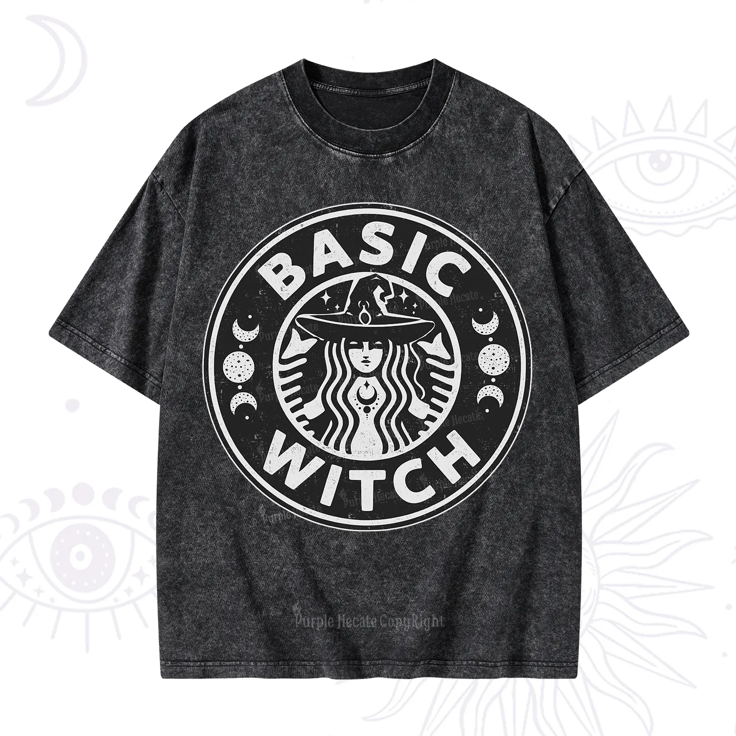Purplehecate Basic Witch Washed T-Shirt