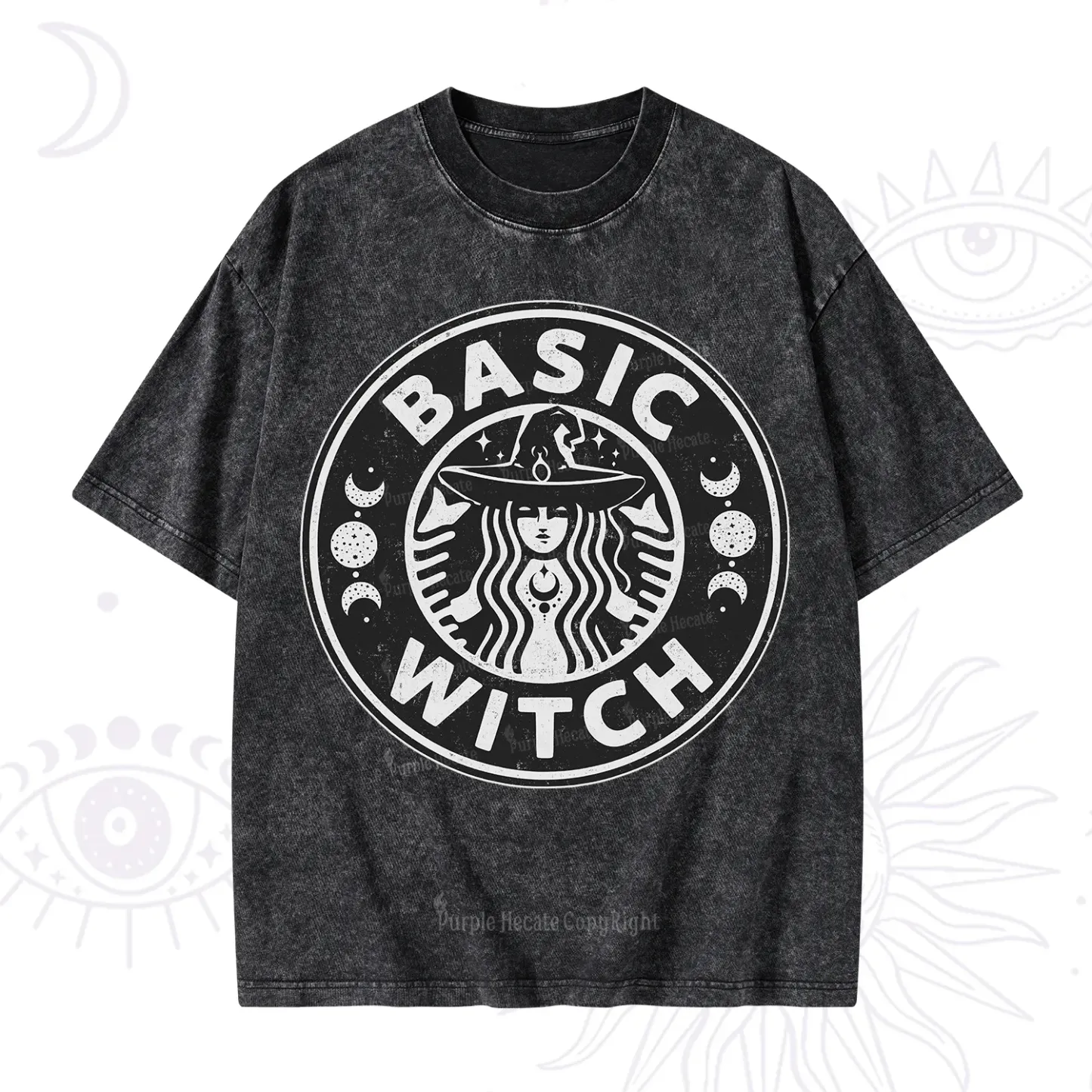 Purplehecate Basic Witch Washed T-Shirt