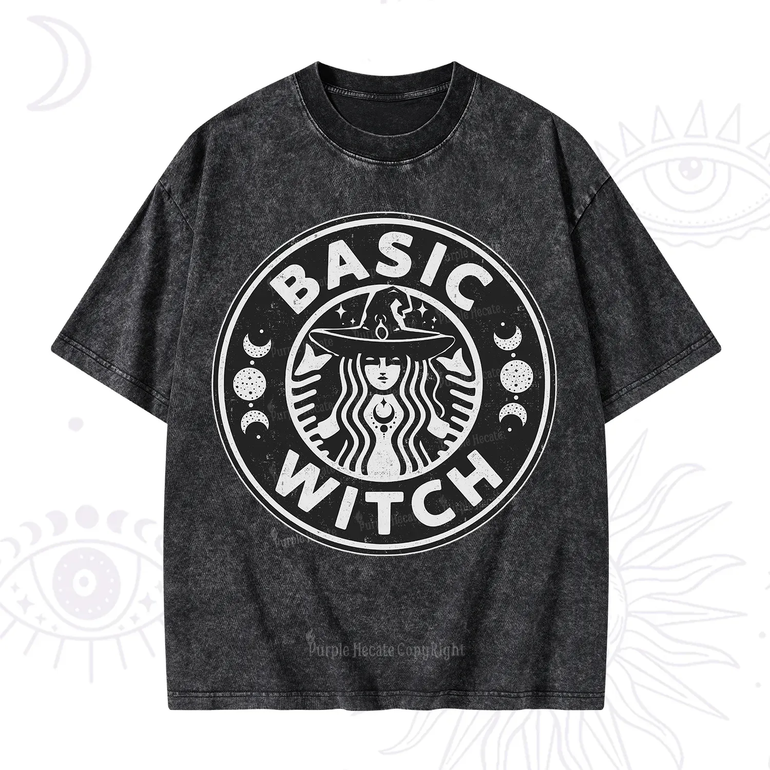 Purplehecate Basic Witch Washed T-Shirt