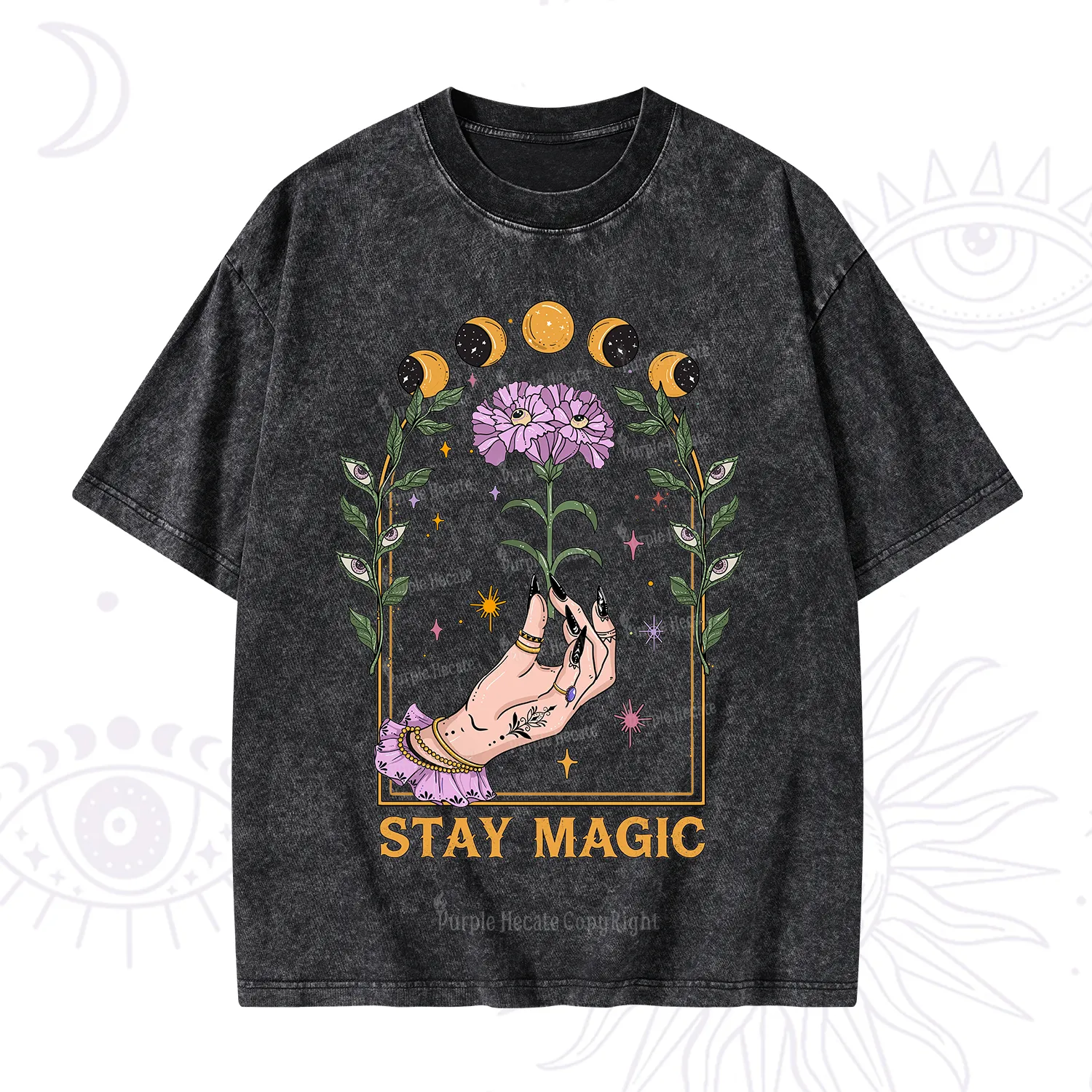 Purplehecate Stay Magic Washed T-Shirt