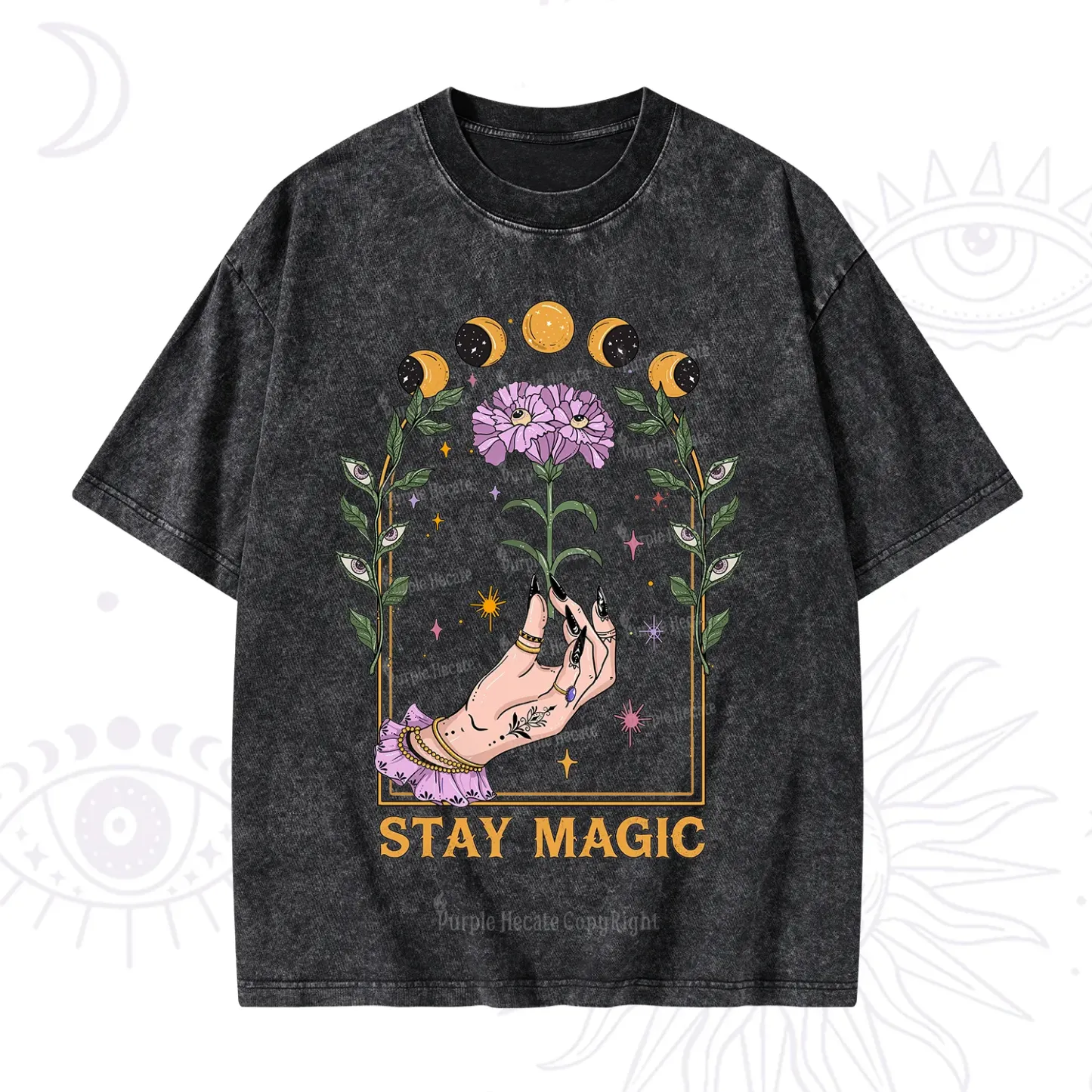 Purplehecate Stay Magic Washed T-Shirt