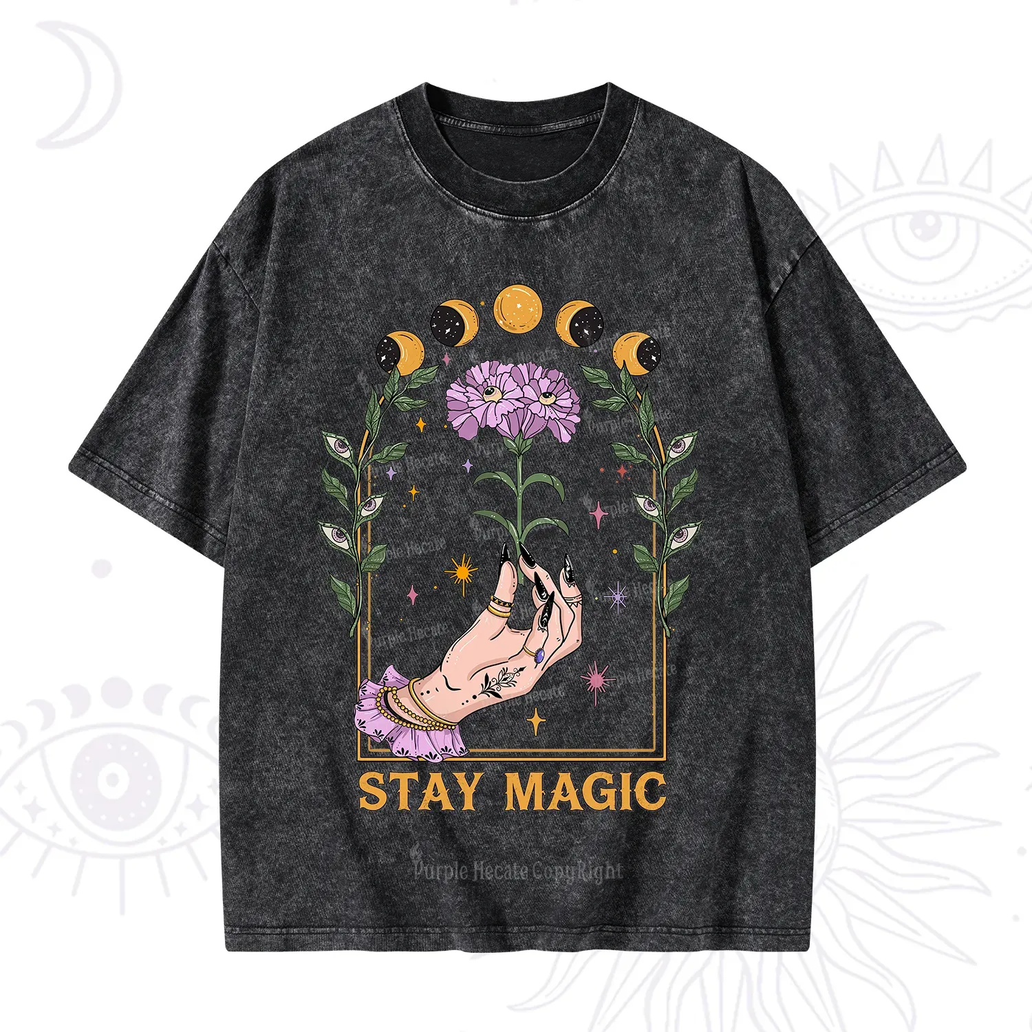 Purplehecate Stay Magic Washed T-Shirt
