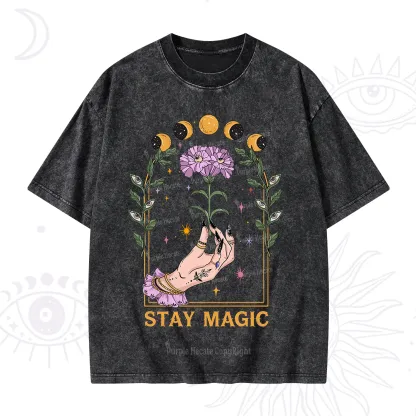 Purplehecate Stay Magic Washed T-Shirt