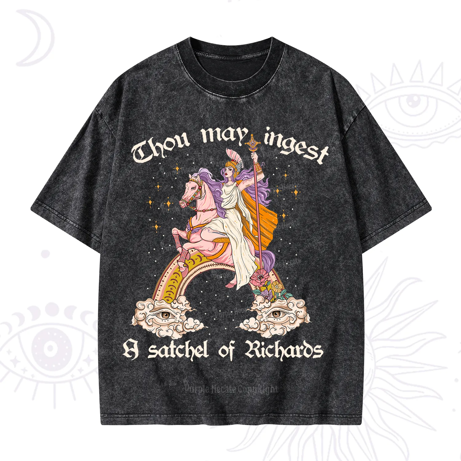Purplehecate Thou may ingest a satchel of Richards Washed T-Shirt