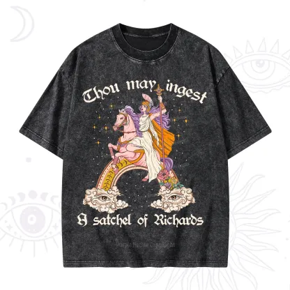 Purplehecate Thou may ingest a satchel of Richards Washed T-Shirt