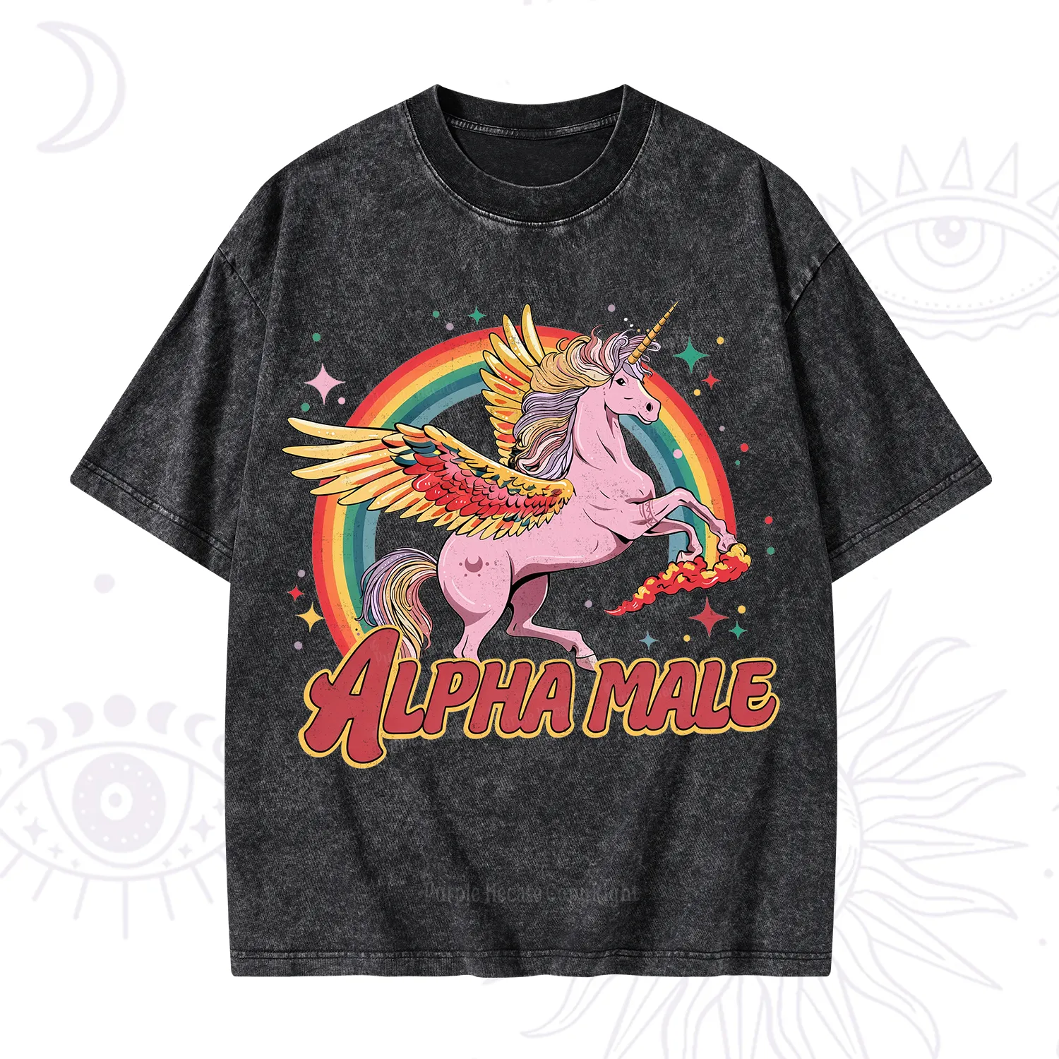 Purplehecate Alpha Male Washed T-Shirt